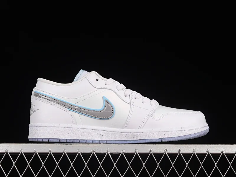All categories Air Jordan Jordan series basketball shoes Air Jordan 1 Low G version pure original Air Jordan 1 Low "Dare To Fly" AJ1 Joe 1 silver cultural low-top casual sneakers FB1874-101